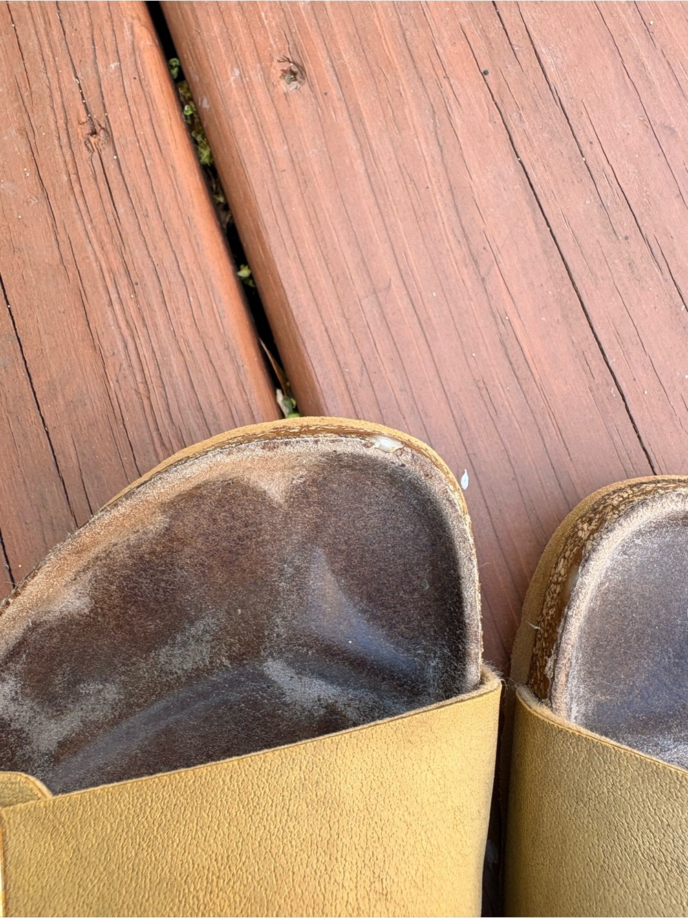 Birkenstock Double Strap Slide Sandals in Tan - Picture 14 of 16
